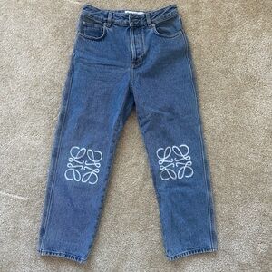 Loewe anagram high waist jeans denim (36)